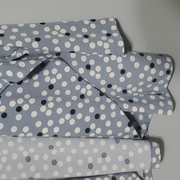 Ellen Tracy Jacket women's size medium Blue White Circles coverup topper‎ - Picture 11 of 15